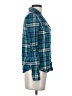 Vanity Plaid Teal Long Sleeve Button-Down Shirt Size S - photo 4