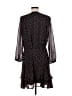 Ann Taylor LOFT 100% Polyester Polka Dots Black Casual Dress Size L - photo 2