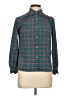 Unbranded Tweed Teal Long Sleeve Button-Down Shirt Size L - photo 1