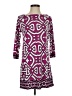 Laundry by Design Print Purple Casual Dress Size 0 - photo 1
