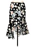 Alexia Admor 100% Polyester Floral Black Casual Skirt Size 12 - photo 1