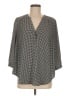 Torrid 100% Polyester Houndstooth Black 3/4 Sleeve Blouse Size Med Plus (00) - photo 1