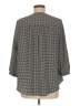 Torrid 100% Polyester Houndstooth Black 3/4 Sleeve Blouse Size Med Plus (00) - photo 2