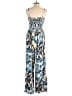 Harlow & Rose 100% Polyester Animal Print Blue Jumpsuit Size M - photo 2
