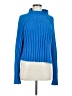 Love Tree 100% Polyester Blue Turtleneck Sweater Size M - photo 1