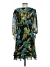I.N. Studio 100% Polyester Tropical Green Cocktail Dress Size 10 - photo 2