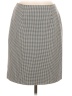 Requirements 100% Polyester Houndstooth Gray Casual Skirt Size 6 - photo 1