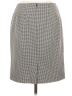 Requirements 100% Polyester Houndstooth Gray Casual Skirt Size 6 - photo 2