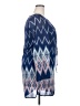 Xhilaration 100% Polyester Chevron-herringbone Blue Casual Dress Size XXL - photo 4