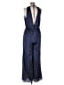Finders 100% Polyester Polka Dots Blue Jumpsuit Size L - photo 2