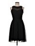 Maurices 100% Polyester Solid Black Cocktail Dress Size 5 - 6 - photo 1