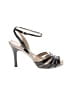 Luciano Padovan Silver Black Sandals Size EU 36 1/2 - photo 1
