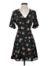 Rokoko 100% Polyester Floral Black Casual Dress Size S - photo 1