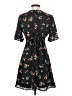 Rokoko 100% Polyester Floral Black Casual Dress Size S - photo 2