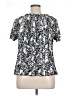 Croft & Barrow 100% Polyester Silver Short Sleeve Blouse Size XL - photo 2