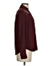 Unbranded 100% Polyester Burgundy Long Sleeve Blouse Size XS - photo 4