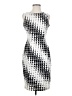 Nine West Graphic Silver Cocktail Dress Size 4 - photo 1