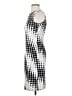 Nine West Graphic Silver Cocktail Dress Size 4 - photo 5