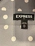 Express Outlet 100% Polyester Polka Dots Gray Long Sleeve Blouse Size XS - photo 7