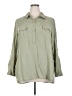 Cato 100% Rayon Green 3/4 Sleeve Button-Down Shirt Size 18 - 20 - photo 1