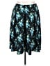 Touch Me Print Blue Casual Skirt Size 2X - photo 1