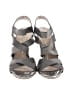 Ann Marino Metallic Silver Heels Size 7 - photo 2