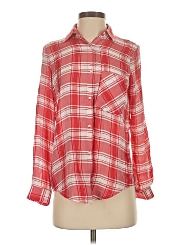 Zara Basic Long Sleeve Button-Down Shirt (view 1)