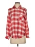 Zara Basic Plaid Red Long Sleeve Button-Down Shirt Size XS - photo 1