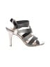 Ann Marino Metallic Silver Heels Size 7 - photo 1