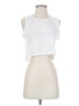 Unbranded White Sleeveless T-Shirt Size S - photo 1