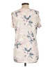 Unbranded Floral Ivory Short Sleeve T-Shirt Size L - photo 2