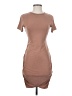 Express Solid Tan Casual Dress Size XS - photo 1