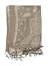 Unbranded Paisley Tan Gray Scarf One size - photo 2