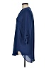 Lush 100% Polyester Blue 3/4 Sleeve Blouse Size M - photo 5