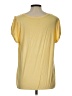 Downeast Yellow Short Sleeve Blouse Size L - photo 2