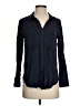 Promod 100% Viscose Blue Tan Long Sleeve Polo Size 2 - photo 1