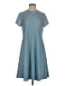 Robert Louis Chevron-herringbone Teal Casual Dress Size S - photo 1