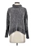 Cynthia Rowley TJX 100% Polyester Metallic Gray Turtleneck Sweater Size XS - photo 1