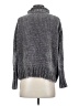 Cynthia Rowley TJX 100% Polyester Metallic Gray Turtleneck Sweater Size XS - photo 2