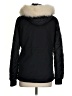 Topshop 100% Cotton Black Coat Size 4 - photo 2