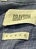 Grayson 100% Linen Blue Long Sleeve Button-Down Shirt Size 12 - photo 7