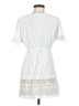 Solitaire 100% Rayon White Casual Dress Size S - photo 2