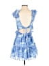 Aqua 100% Polyester Blue Cocktail Dress Size XXS - photo 2
