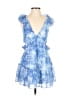 Aqua 100% Polyester Blue Cocktail Dress Size XXS - photo 1