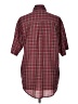 Puritan Plaid Burgundy Red 3/4 Sleeve Blouse Size M - photo 2
