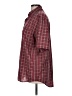Puritan Plaid Burgundy Red 3/4 Sleeve Blouse Size M - photo 5