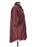 Puritan Plaid Burgundy Red 3/4 Sleeve Blouse Size M - photo 4
