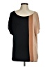 Bebe Color Block Black Short Sleeve Blouse Size M - photo 1