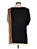 Bebe Color Block Black Short Sleeve Blouse Size M - photo 2