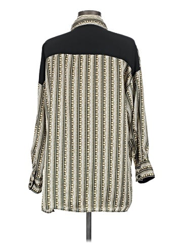 Zara Basic Long Sleeve Button-Down Shirt (view 2)